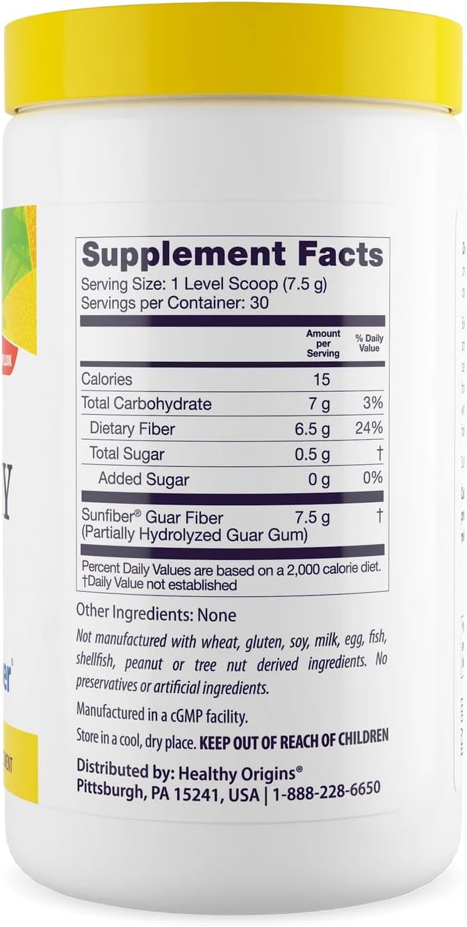 Healthy Origins Healthy Fiber (All Natural, Non-GMO, Gluten Free, Digestive Support, Prebiotic), 7.9 Ounce