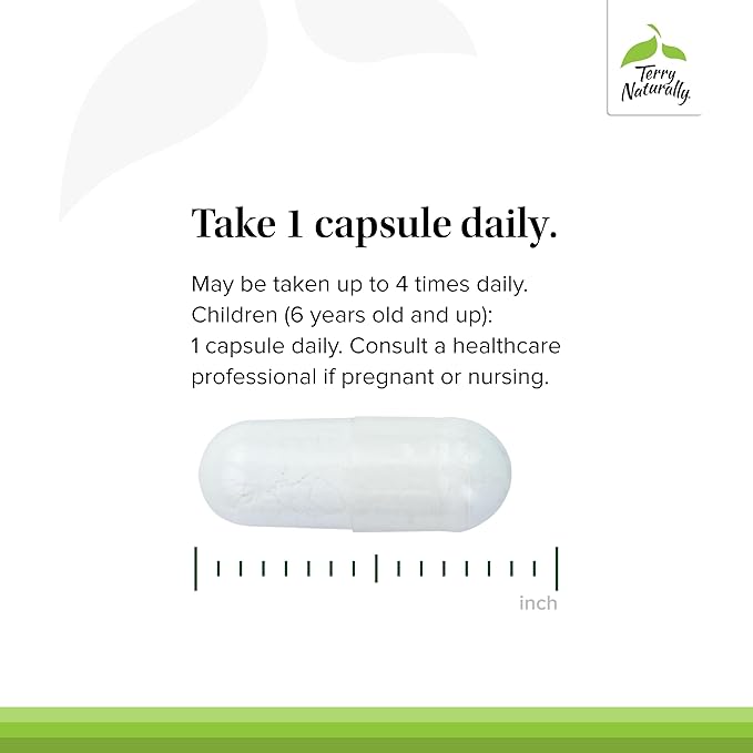Terry Naturally BioActive Magnesium Complex - Bone & Heart Health Support - Supplement with Vitamin B6, Zinc & Magnesium - Pyridoxal-5-Phosphate Vegan Capsule Supplement - 60 Capsules