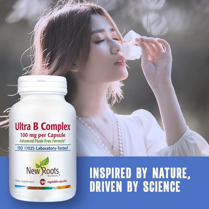 New Roots | Ultra Vitamin B Supplement 100 Mg (180 Capsules)