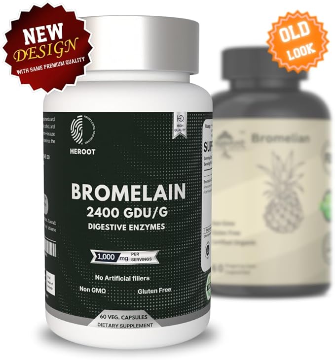 Bromelain 500mg | 2400 GDU/gram | Joint Support & Healthy Digestion | Non-GMO | Gluten Free 120 Capsules