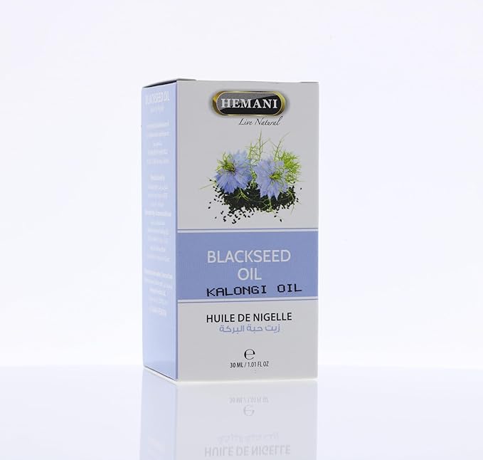 Hemani Black Seed Oil 30ml - Pure Premium Cold Pressed Nigella Sativa Black Cumin Oil for Digestive Health, Brain Function, Immune System Support. Natural Source of Thymoquinone