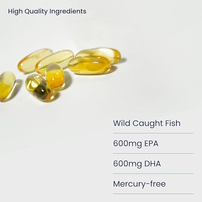 Omega Pure Plus: Omega-3 Fish Oil Supplement. Mercury Free. Triple Strength. Supports Heart Health, Cognitive Health, and Immune Health.