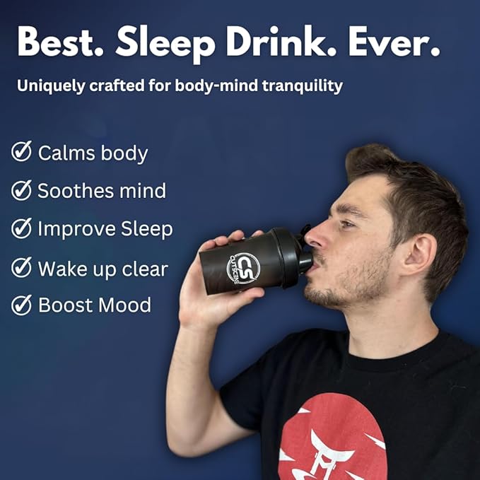 CutScene Sleep Supplement (34 Scoops): Sleep & Recovery Mix with melatonin, Valerian Root, Magnesium. Gluten-Free, Vegan, Sugar-Free. Lemonade Iced Tea Flavor.