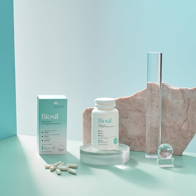 Biosil Collagen Generator - 60 Original Capsules, Pack of 2 - with Patented ch-OSA Complex - Generates & Protects Your Own Collagen - GMO Free - 60-Day Supply
