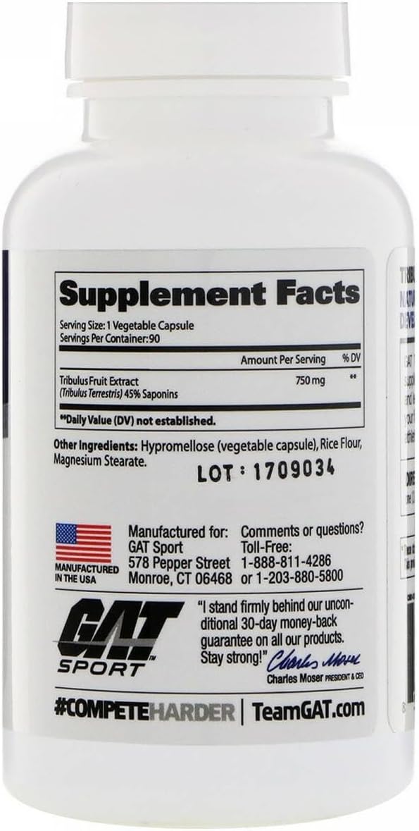 GAT Tribulus Capsules, 90 Count
