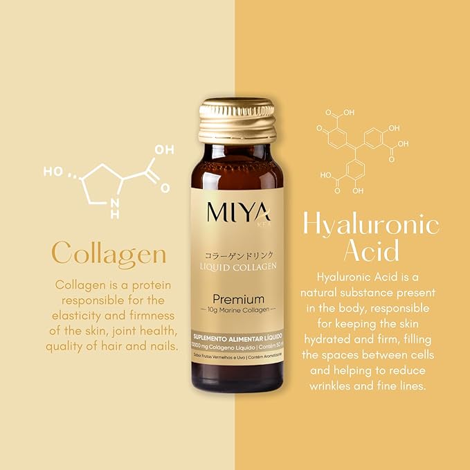 Premium Liquid Collagen for Women | 10,000 mg of Marine Collagen | Red Berries and Grape Flavor | Supports Skin, Hair & Nails | Beauty Supplement | 30 Bottles- One Month Supply