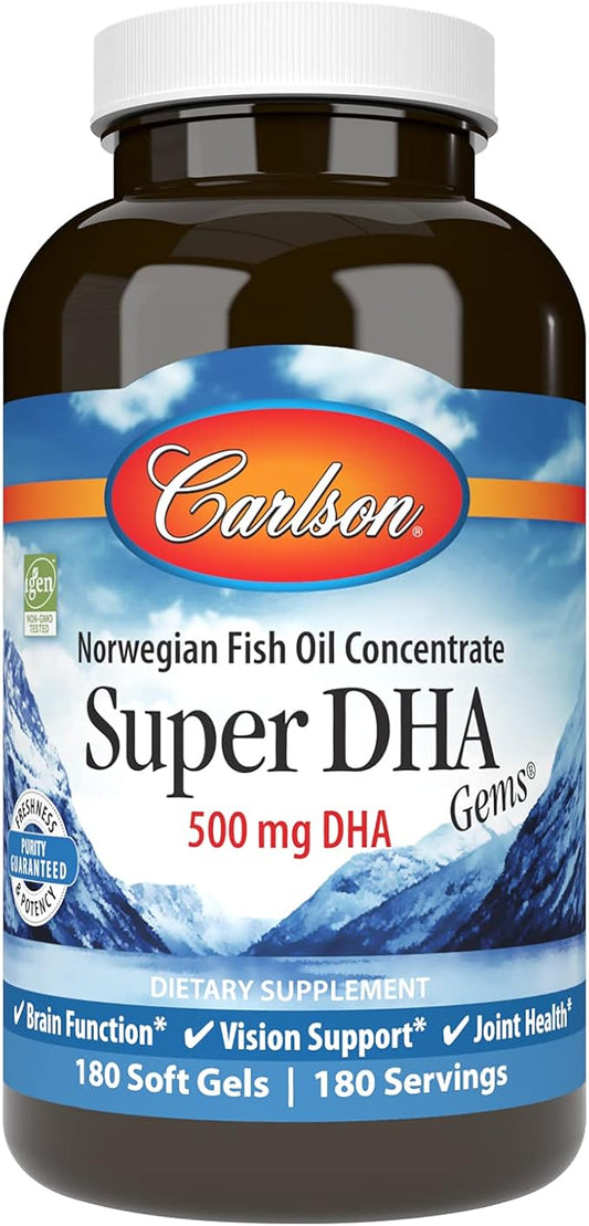 Carlson Labs - Super DHA 500 mg. - 180 Softgels