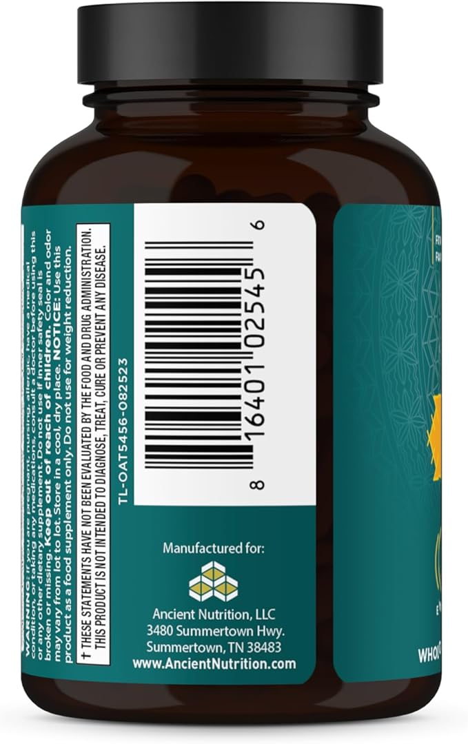 Ancient Nutrition Ashwagandha Tablets, Stress Relief, Supports Energy, Mental Clarity and Concentration, Reduces Fatigue and Anxiousness, Paleo and Keto Friendly, 30 Capsules