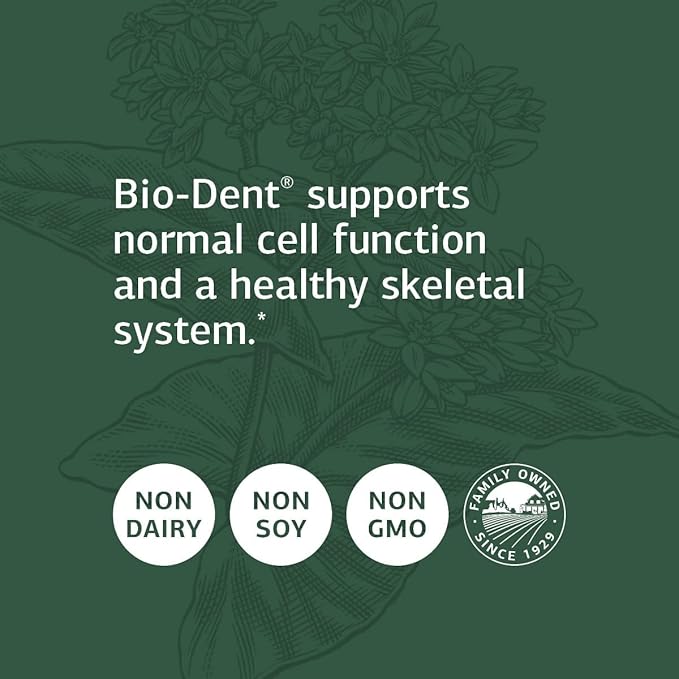 Standard Process Inc. Bio-Dent - Whole Food Supplement for Skin, Muscle, and Bone Health - Calcium, Licorice Root, Manganese, Phosphorus - 330 Tablets