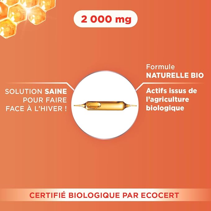 Organic Royal Jelly 2000mg 20 Phials