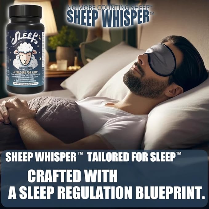 Natural Sleep Aid Tailored for Sleep – Melatonin, Lemon Balm, Magnolia Bark, Schizandra, Luteolin | Promotes Quick Sleep, Deeper Sleep, Fewer Night Awakenings, Non-Habit Forming, 60 Caps