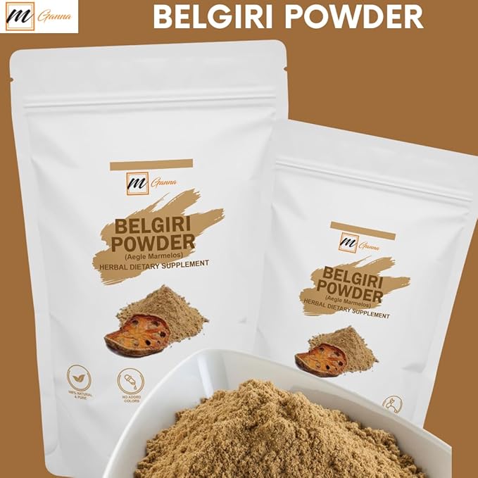 100% Natural Belgiri | 227 GMS / 0.5 LBS | Aegle Marmelos | Bael powder | Wood Apple Powder for Health Care and Beauty