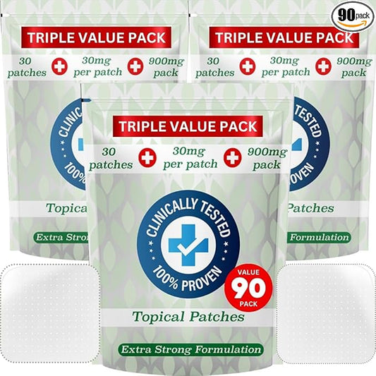 Hemp Oil Patches - 90 Patches - 30mg Per Patch