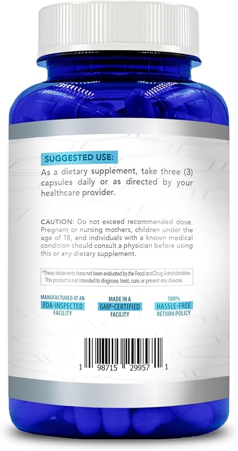 High Strength L Tryptophan Capsules | L Tryptophan Supplement for Sleep and Relaxation with 1500mg per Serving | Vegan Non-GMO Soy and Gluten Free | Made in US cGMP Labs (80 Servings)