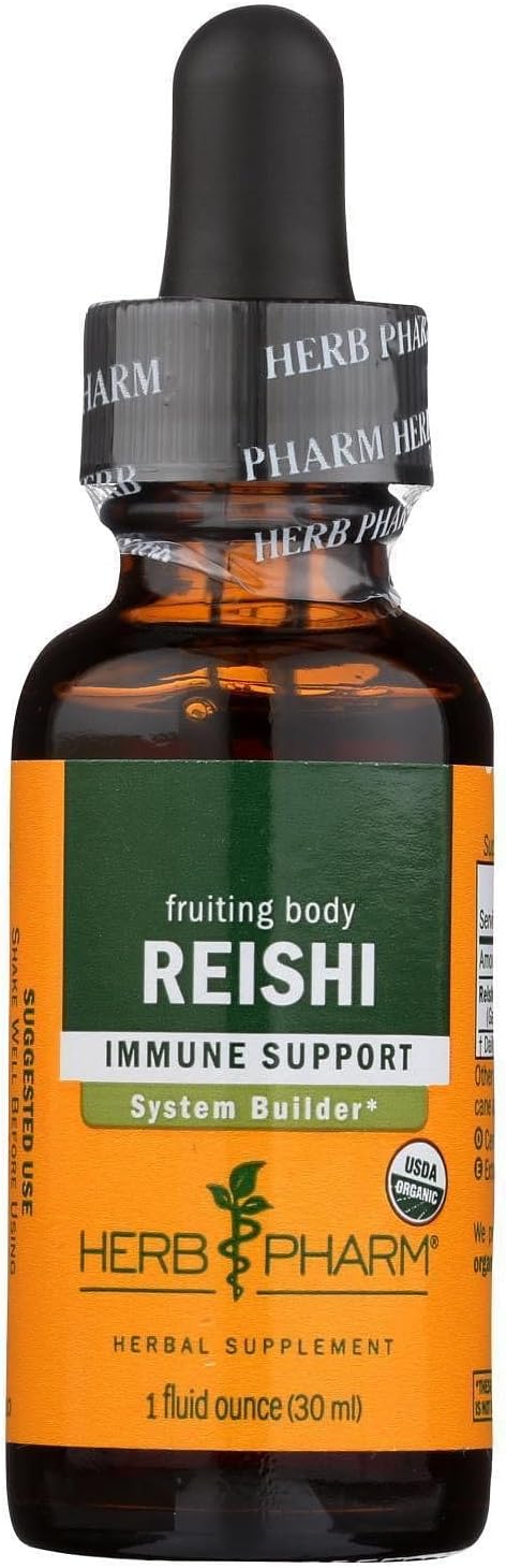 Herb Pharm Reishi Mushroom Extract Immune System Builder - 1 Ounce