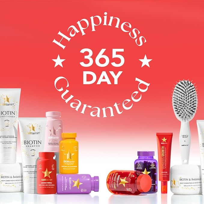 HAIRtamin Advanced Hair & Scalp Serum Pack | All-Natural Vegan Biotin Capsules & Serum Sample for Hair, Skin & Nail Growth