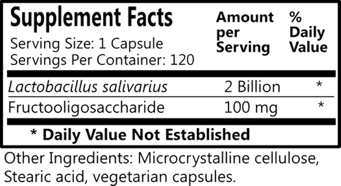 Daily Manufacturing L-Salivarius (Probiotic) 120 Delayed-Release Capsules