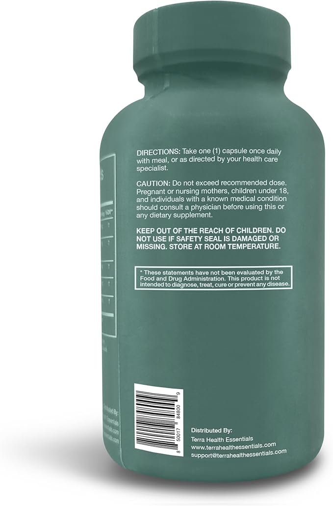Terra Health Essentials Digestive Catalyst | Reduce IBS | Amylase, Protease & Glucoamylase (1 Bottle, 60 Capsules)