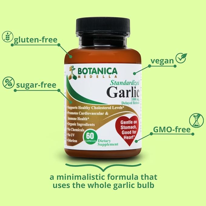 12400 mcg Allicin - TESTED by 3rd party - Odorless - Organic Ingredients - Delayed Release - 30 to 60 days supply