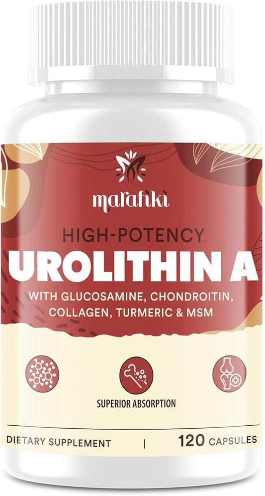 Marafiki Urolithin A Supplement, Gluten Free - 120 Capsules