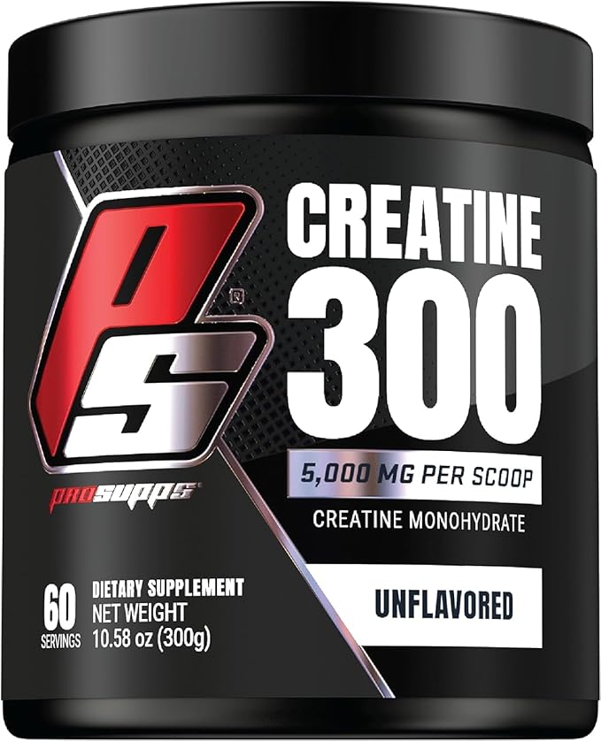 PROSUPPS Creatine Monohydrate Powder for Men & Women, Unflavored - 5000,mg of Micronized Creatine - Gym Workout Supplement for Muscle Gain & Recovery - Sugar-Free, Soy & Gluten-Free - 60 Servings