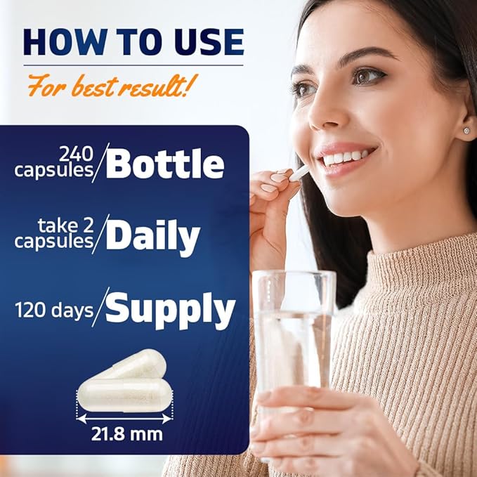 Vitamatic Alpha Lipoic Acid (ALA) 600mg Per Serving - 240 Vegetable Capsules - 120 Servings - Non-GMO & Gluten Free