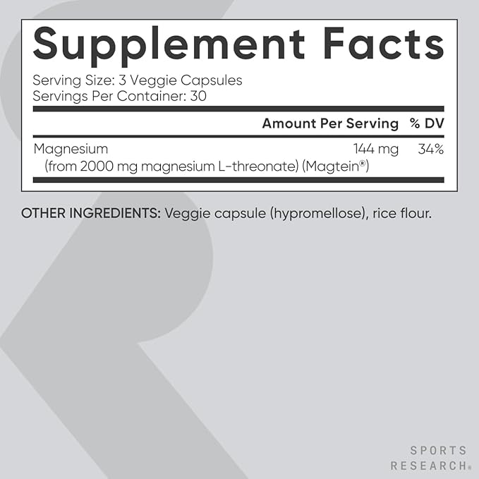 Sports Research® Brain Health Pack - Triple Strength Omega 3 Fish Oil - Burpless Fish Oil Supplement w/EPA & DHA Fatty Acids & Magtein Magnesium L-Threonate Supplement for Memory, Focus, Sleep & Mood