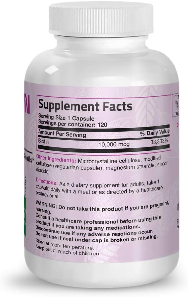 Marine Collagen Peptides Hydrolyzed Protein Powder + Ultra Biotin 10,000 Mcg Hair Skin and Nails Supplement
