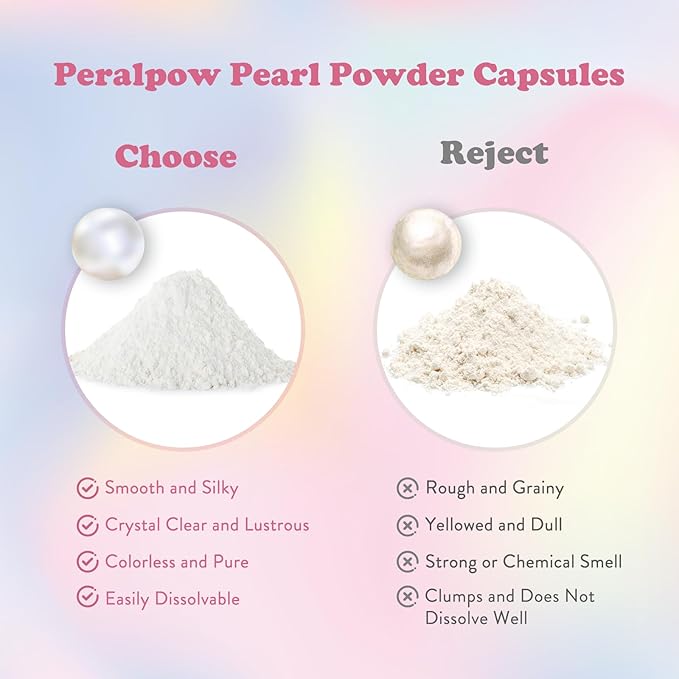 Organic Pearl Powder Capsules 1500mg | Premium Pearl Extract for Skin Radiance, Eye Wellness & Nail Resilience | 100% Natural Calcium & Amino Acids | Non-GMO, Vegan, 60 Capsules
