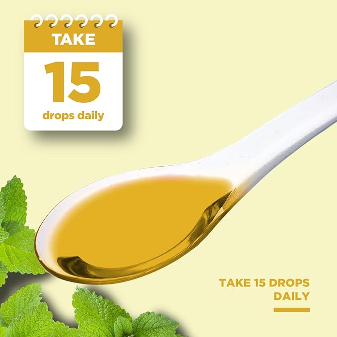 Phytoral Organic Lemon Balm Leaf Liquid Extract for Immune Support - Lemon Balm Tincture for Mood & Relaxation Support - Organic Tincture Leaf Drops for Adults & Kids Dietary Supplement - 60 ml