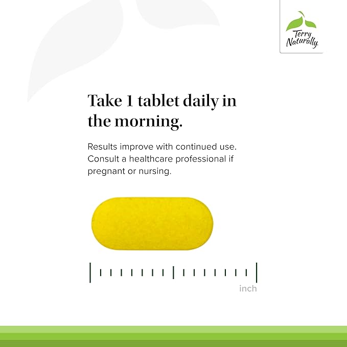 Terry Naturally St. John’s Wort 900 mg - 60 Tablets - Non-GMO, Vegan, Gluten Free - 60 Servings