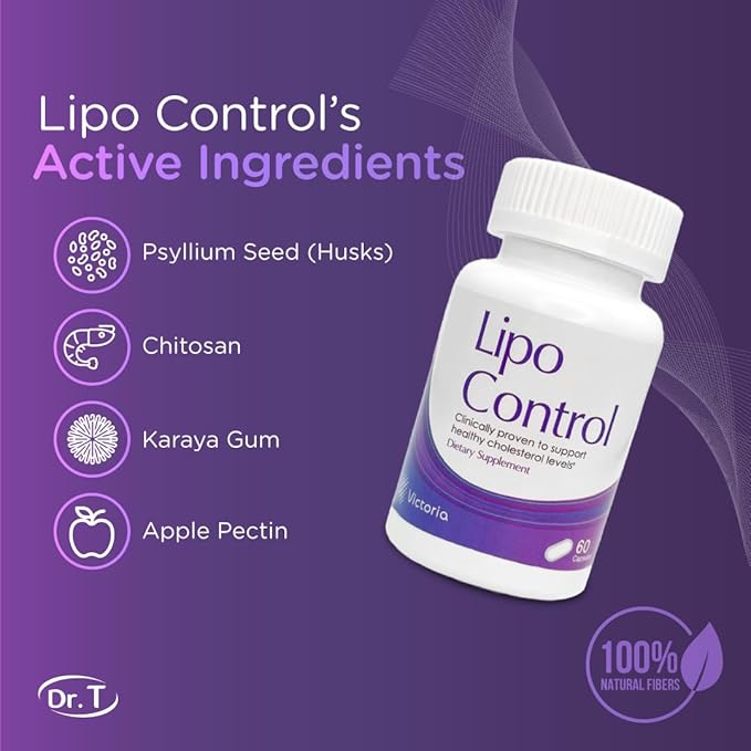 Dr. T Natural Cholesterol Lowering Supplement (3-Saver Pack) Psyllium Seed (Husks), Chitosan, Karaya Gum, Apple Pectin - Supports Healthy LDL & HDL Cholesterol, and Triglyceride Levels (3)