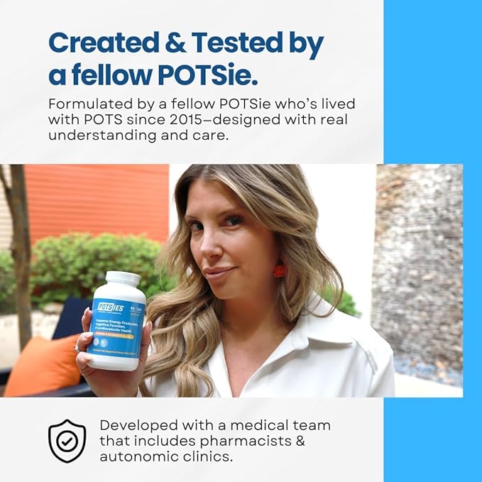 POTS Supplement Vitamin & Nutraceutical Mix Capsules for Pots Syndrome | POTS Management Essentials | 240 Capsules - 30 Day Supply