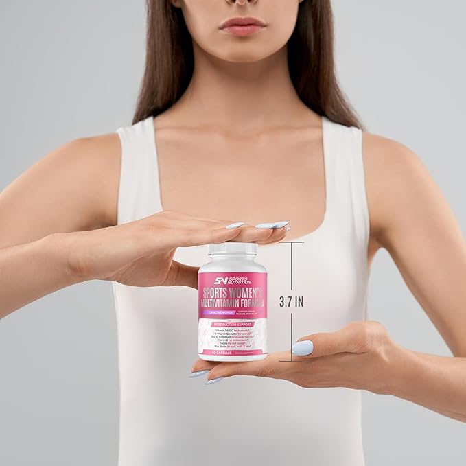 MULTIVITAMIN for Active Women, 60 Capsules, Multivitamin & Multi-Mineral Supplement for Women, Helps Support Energy Levels, Focus, Concentration & Immune Health