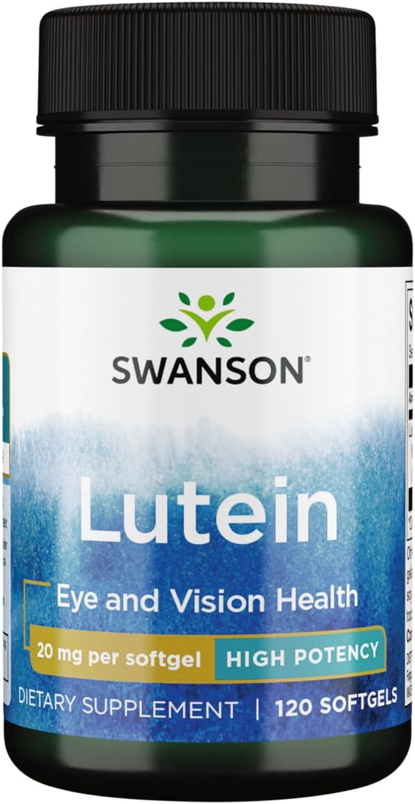Swanson Lutein 20 Milligrams 120 Sgels