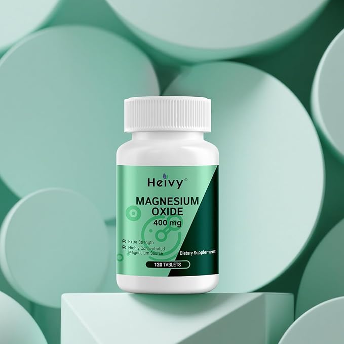 Magnesium Oxide 400mg – 120 Tablets Magnesium Supplement - Support Muscle Recovery & Relaxation