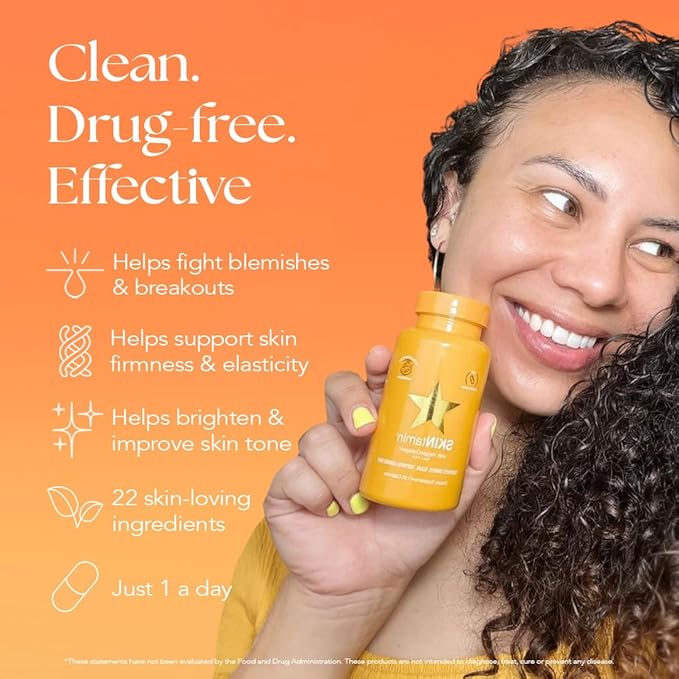HAIRtamin SKINtamin Vegetarian Collagen Pills | Best Collagen Supplements for Women to Support Skin Firmness and Wrinkles | Skin Supplement Formulated to Help Reduce Blemishes (3-Pack)