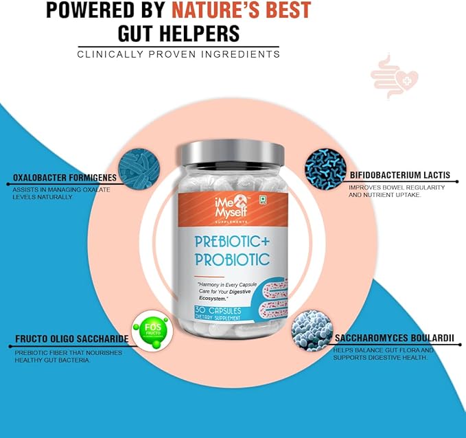 Prebiotic & Probiotic Capsules – 30 Count