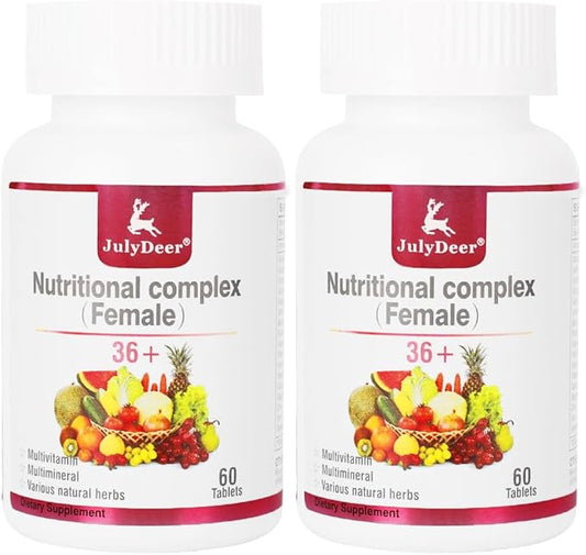 One Daily Tablet Multivitamin for Women - Complete Multimineral with Vitamin A, C, D, E and B-Complex, Zinc & More for Women's Immunity, Hair, Skin & Nails, Digestion + Vegetarian - 2 Bottles