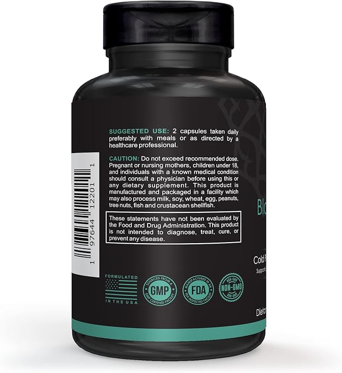 Halal Natural Black Seed Oil Capsules 1000mg Cold Pressed, Vegan, Non-GMO Nigella Sativa Capsules, Gluten Free Pills | 90 Count, 1000mg PS