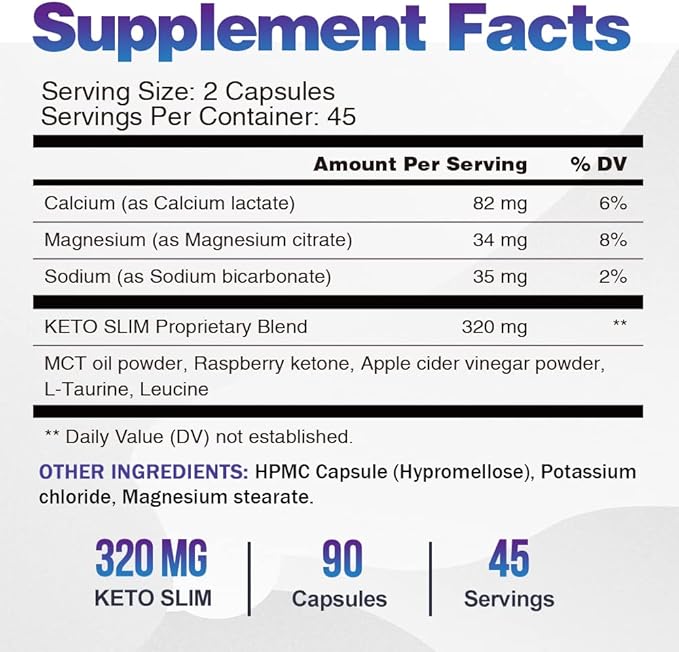Keto Weight Loss Pills - Fat Burner for Women and Men with Apple Cider Vinegar - Natural Appetite Suppressant, Weight Management & Metabolism Booster - 180 Keto ACV Capsules