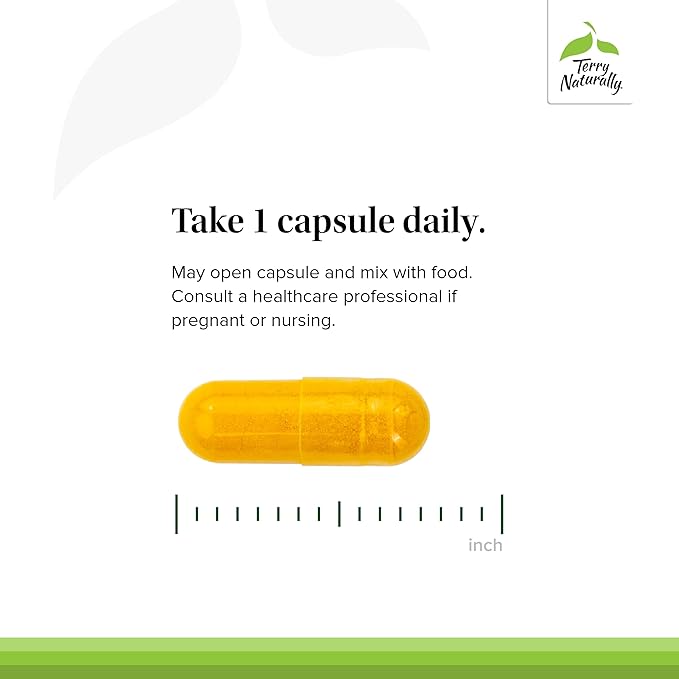 Terry Naturally CuraMed 500mg - Antioxidant Supplement for Brain & Immune Health Support - Supplement with Curcumin & Turmeric Essential Oil - Herbal Liver Support - 60 Softgels