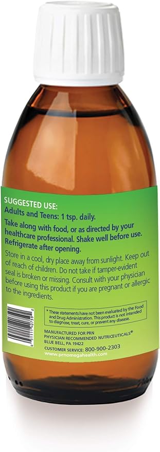 PRN | Omega-V Benefits - Vegan Omega-3 Supplement with 1000mg EPA and DHA - Premium, Sustainable Algae for Plant-Based & Vegetarians – Support Heart, Brain, Joint & Eye Health 1 Month Supply