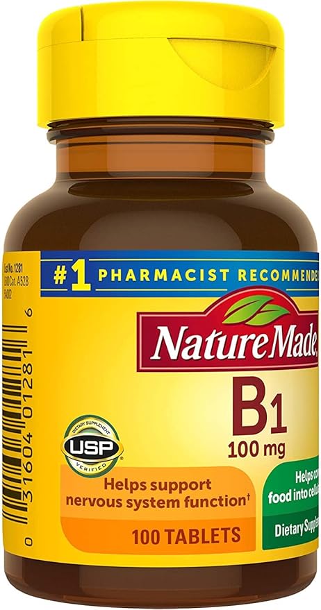 Nature Made B1 100 Mg 100 Count (5 Pack)