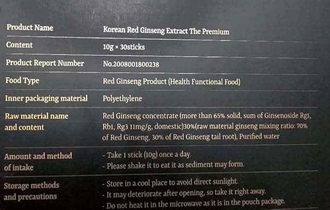 Deep Red Ginseng Premium – Health & Vitality Pack 30 Packets (1 Set)