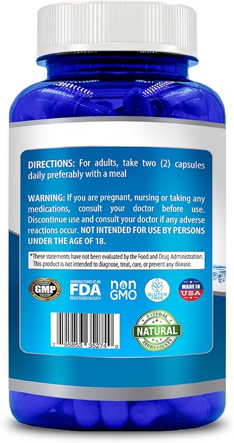 Natural Vitamin CoQ10 400mg 200 Capsules Maximum Strength High Absorption Gluten Free Non-GMO