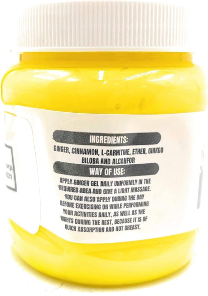 Ginger & Bamitol Slimming Body Gel – Natural Fat Reducer, 8.45 fl oz