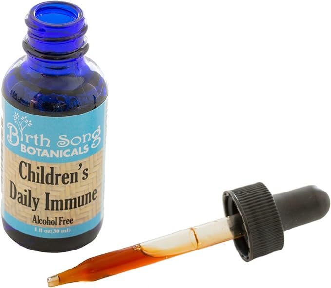 Children's Organic Daily Immune Herbal Tincture, Herbal Astragalus Supplement, 1oz Bottle