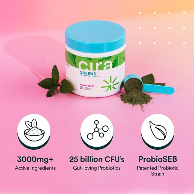 Cira Bundle: Greens Mixed Berry & Alicia McCarvell's Hydration Very Grapeful