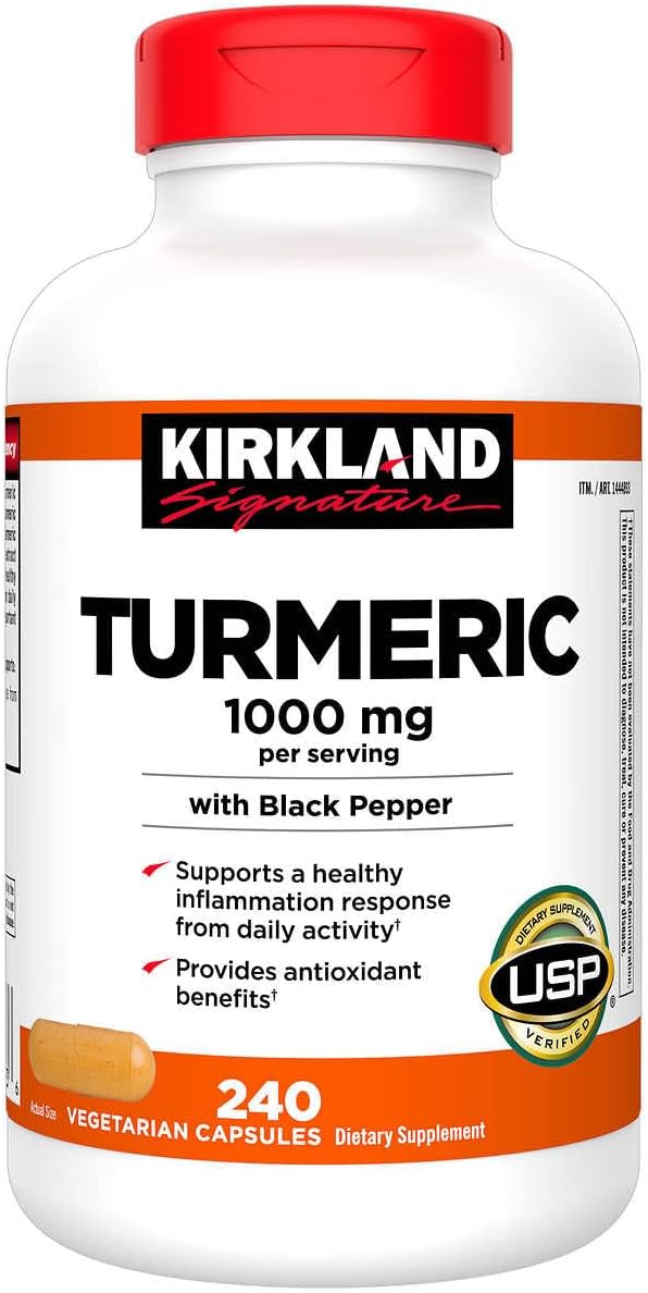 Just Grown Turmeric 1000 mg., 240 Capsules (1 Pack)